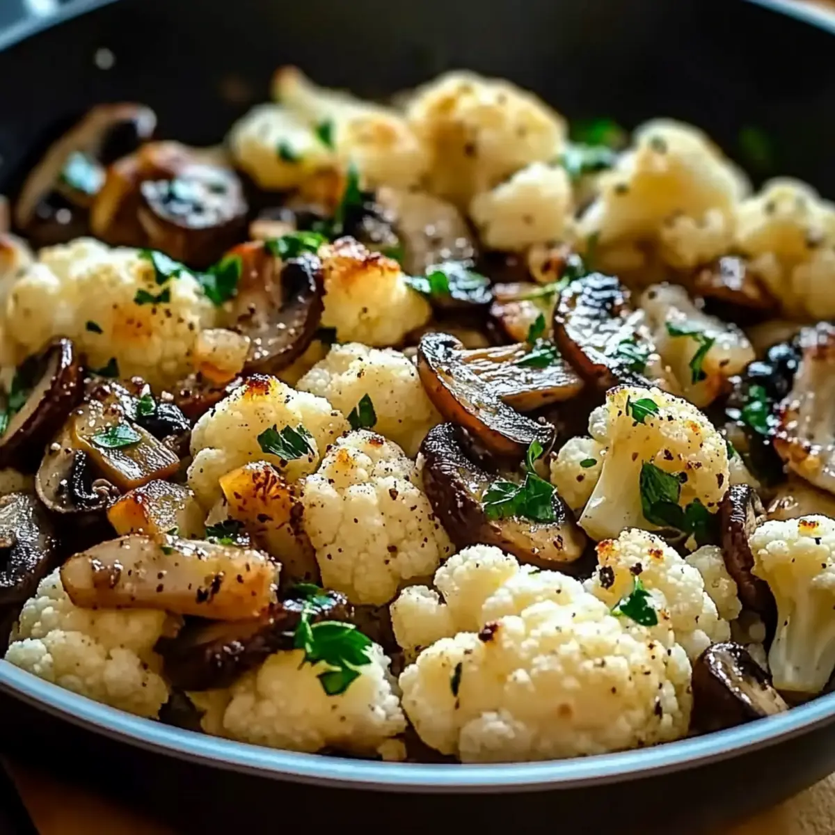 Garlic Cauliflower Mushroom Skillet: A Quick, Flavorful Delight