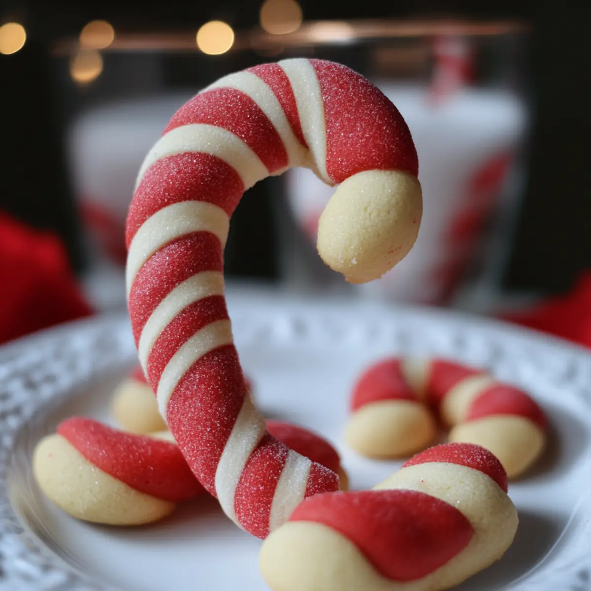 Sourdough Peppermint Candy Cane Cookies for Festive Cheer