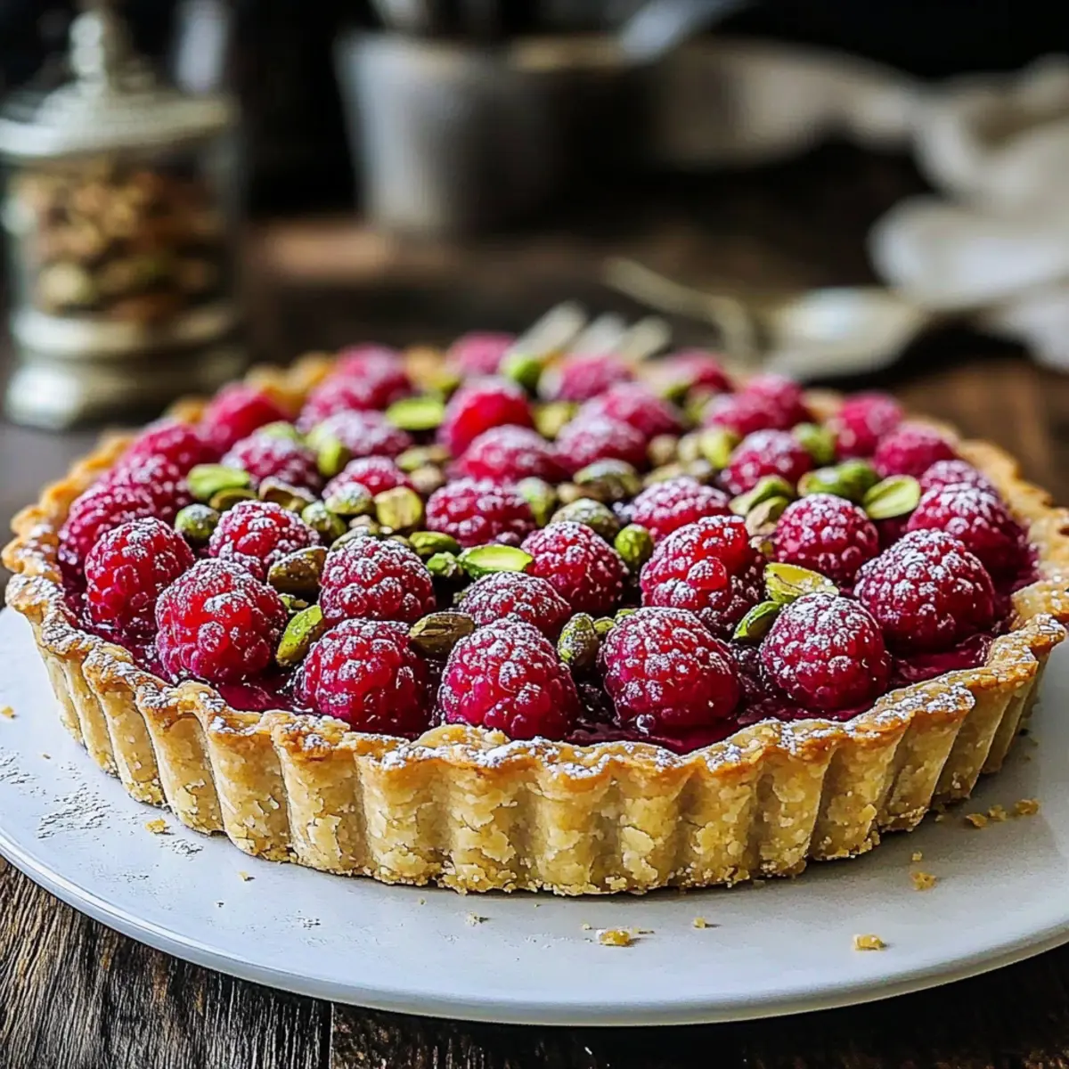 Pistachio Raspberry French Tart: A Creamy Summer Delight