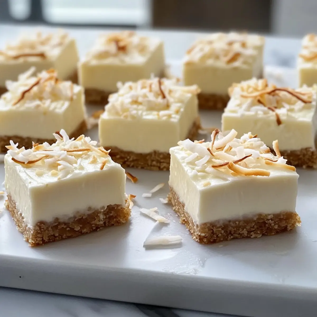 Coconut Rum Snow Squares: Irresistible No-Bake Holiday Delight