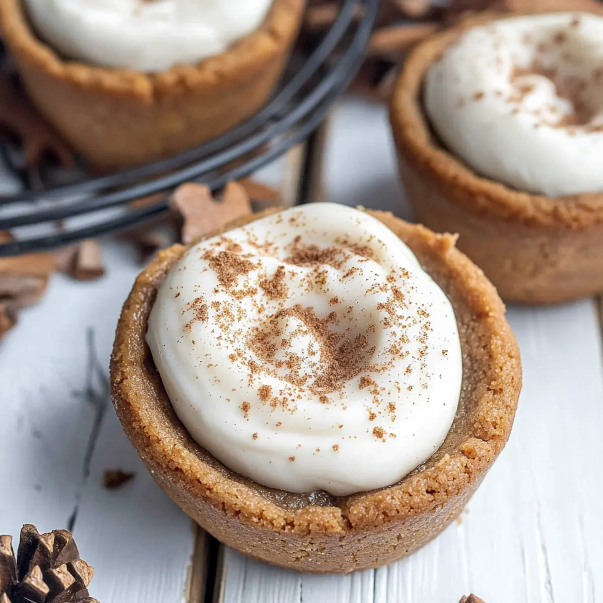 Eggnog Cheesecake Cookie Cups: A Festive Holiday Delight