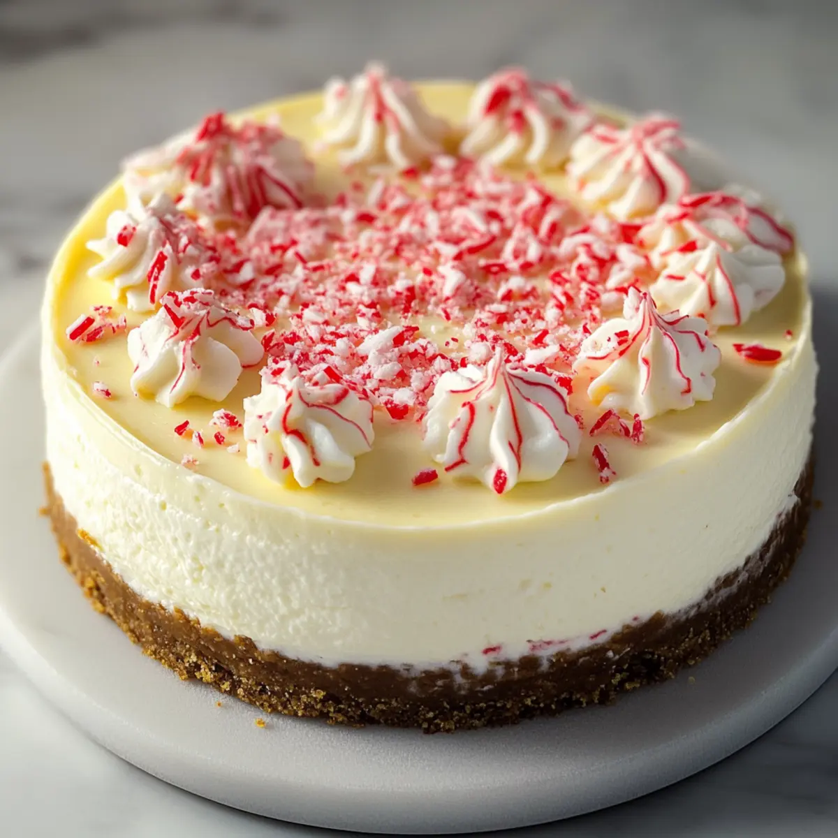 Irresistible White Chocolate Peppermint Cheesecake to Impress