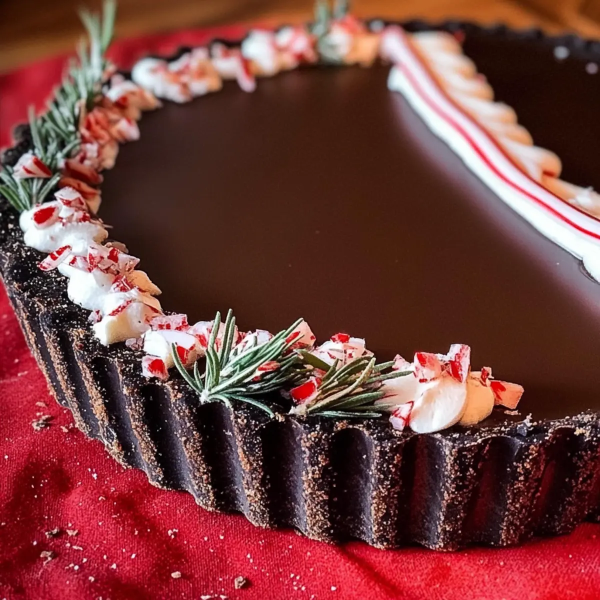 Indulge in Dark Chocolate Peppermint Mousse Tart Bliss