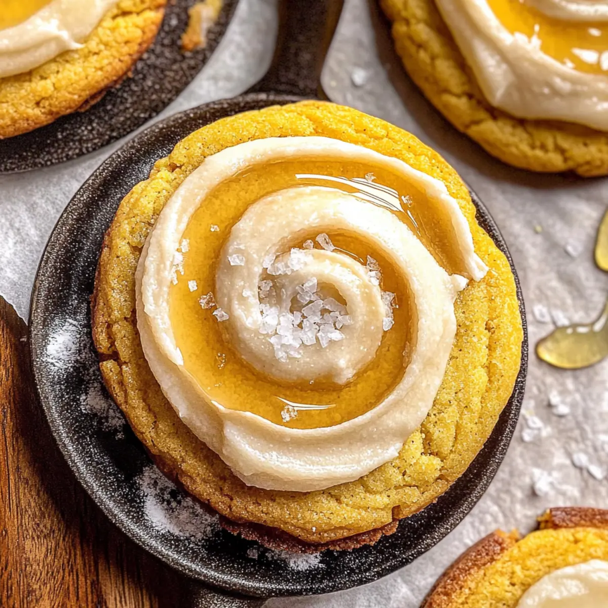 Chewy Cornbread Cookies with Honey Butter Frosting Delight