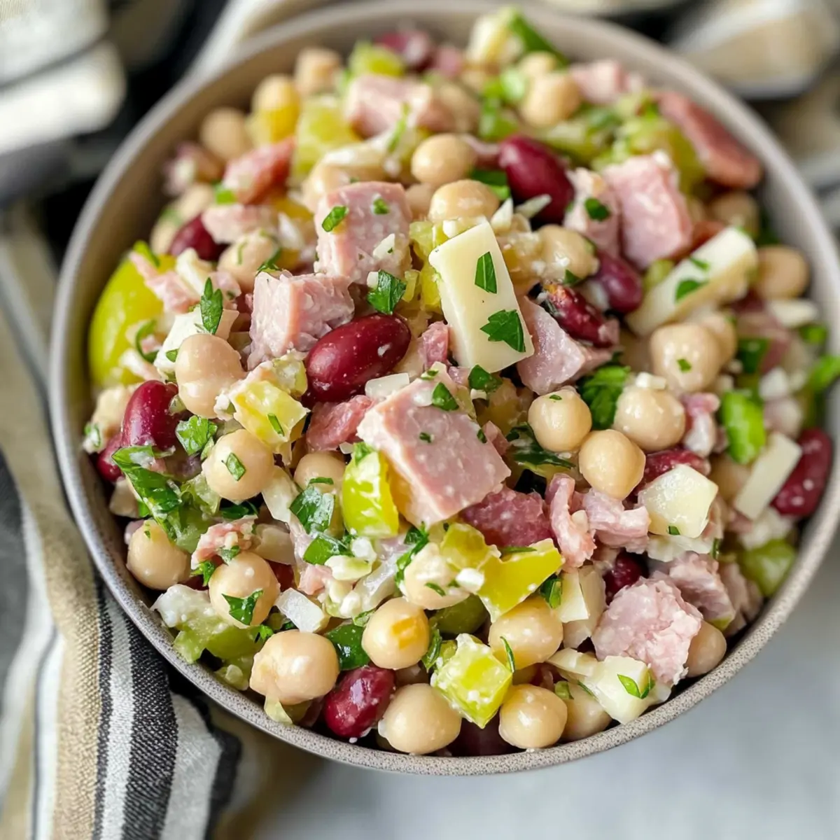 Savor the Bold Flavors of Italian Grinder Bean Salad