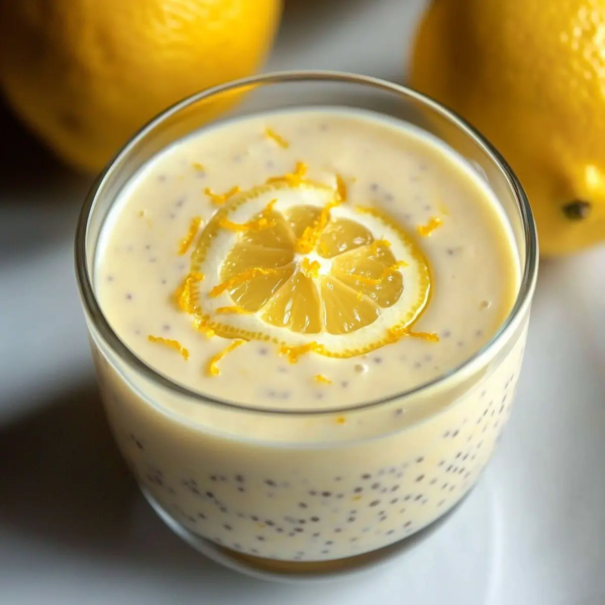 Deliciously Creamy Yummy Lemon Cream Chia Pudding Recipe