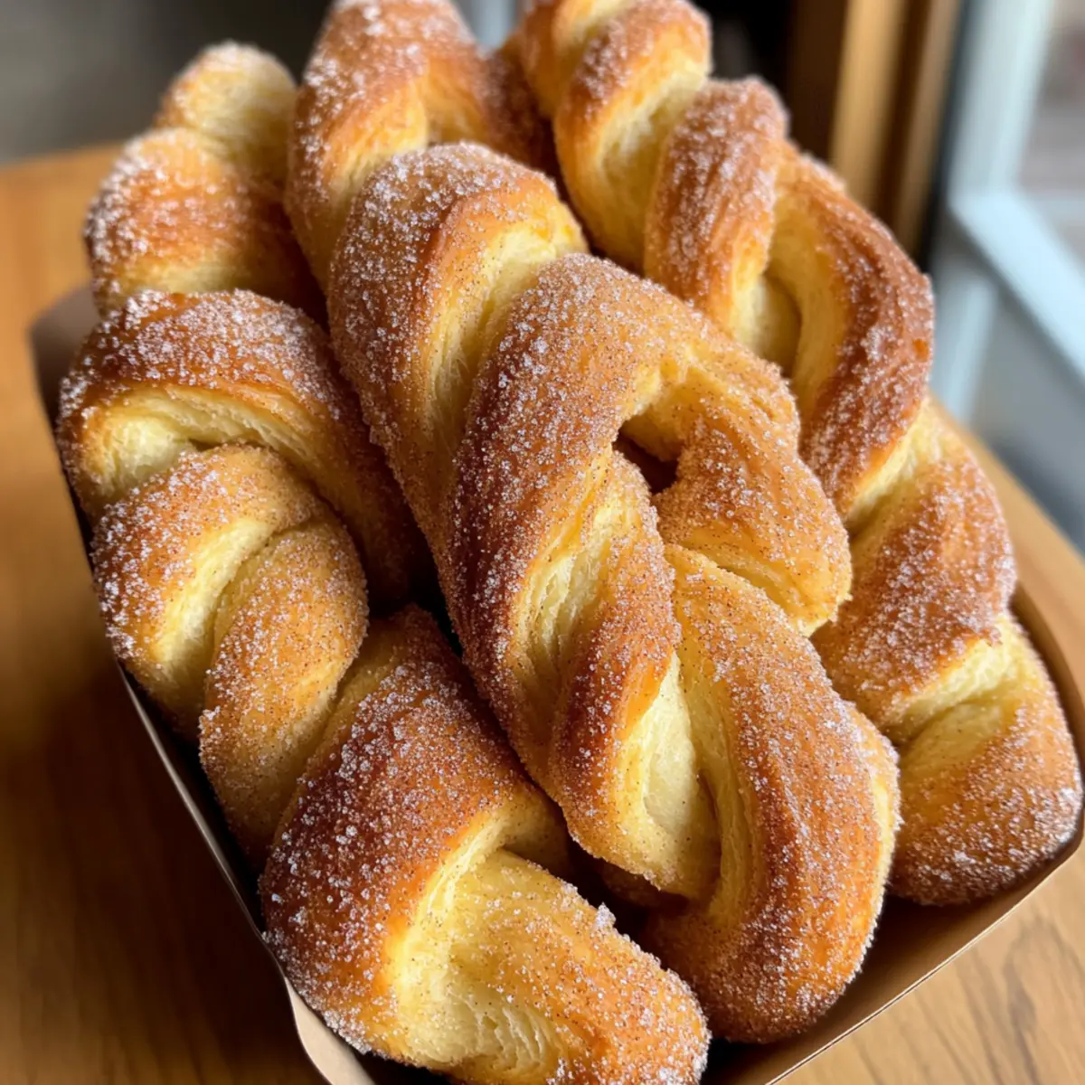 Sourdough Discard Cinnamon Sugar Twists for Sweet Joy