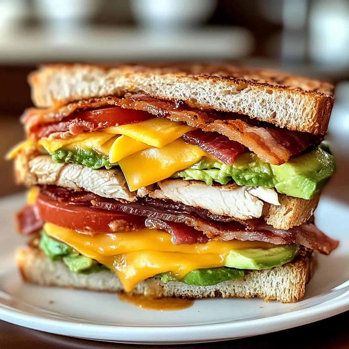Irresistible Cowboy Club Sandwich with Smoky BBQ-Mayo