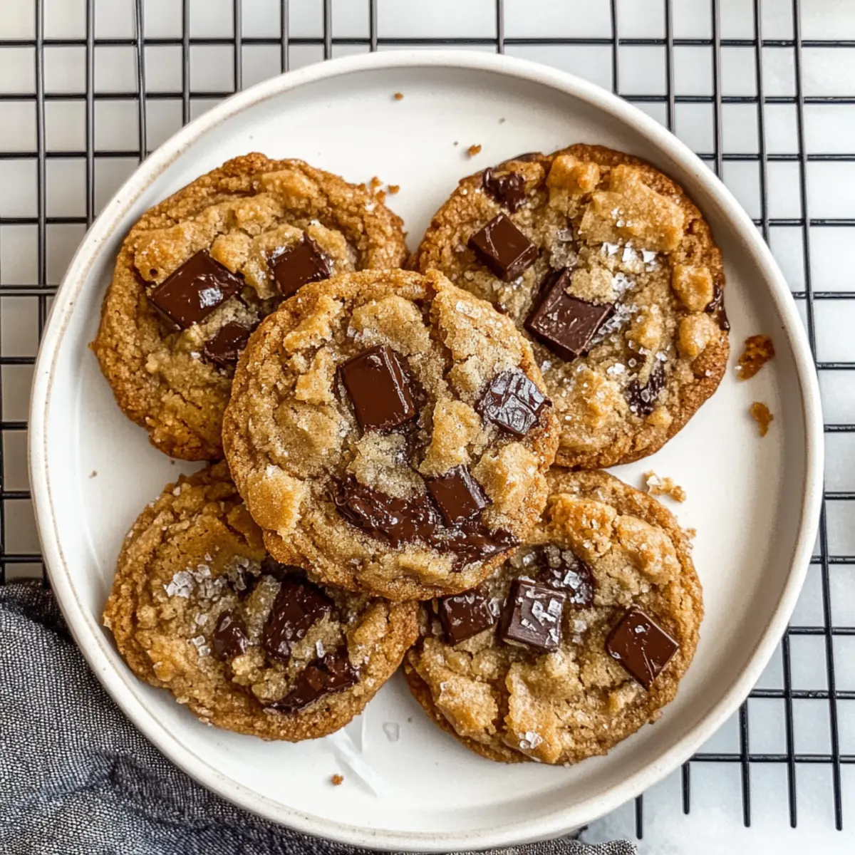 Irresistibly Chewy Browned Butter Toffee Chocolate Chip Cookies