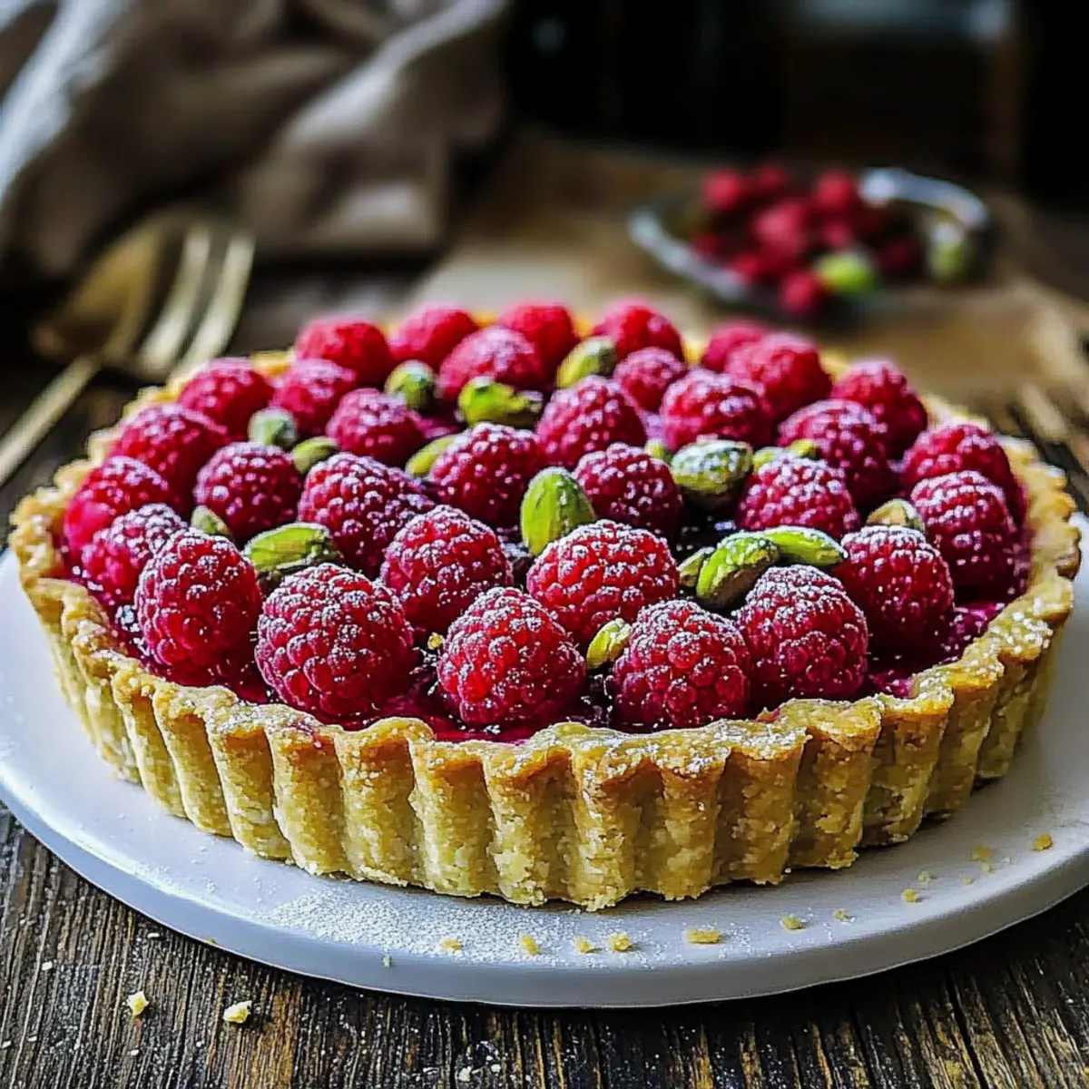 Pistachio Raspberry French Tart: A Dreamy Summer Indulgence