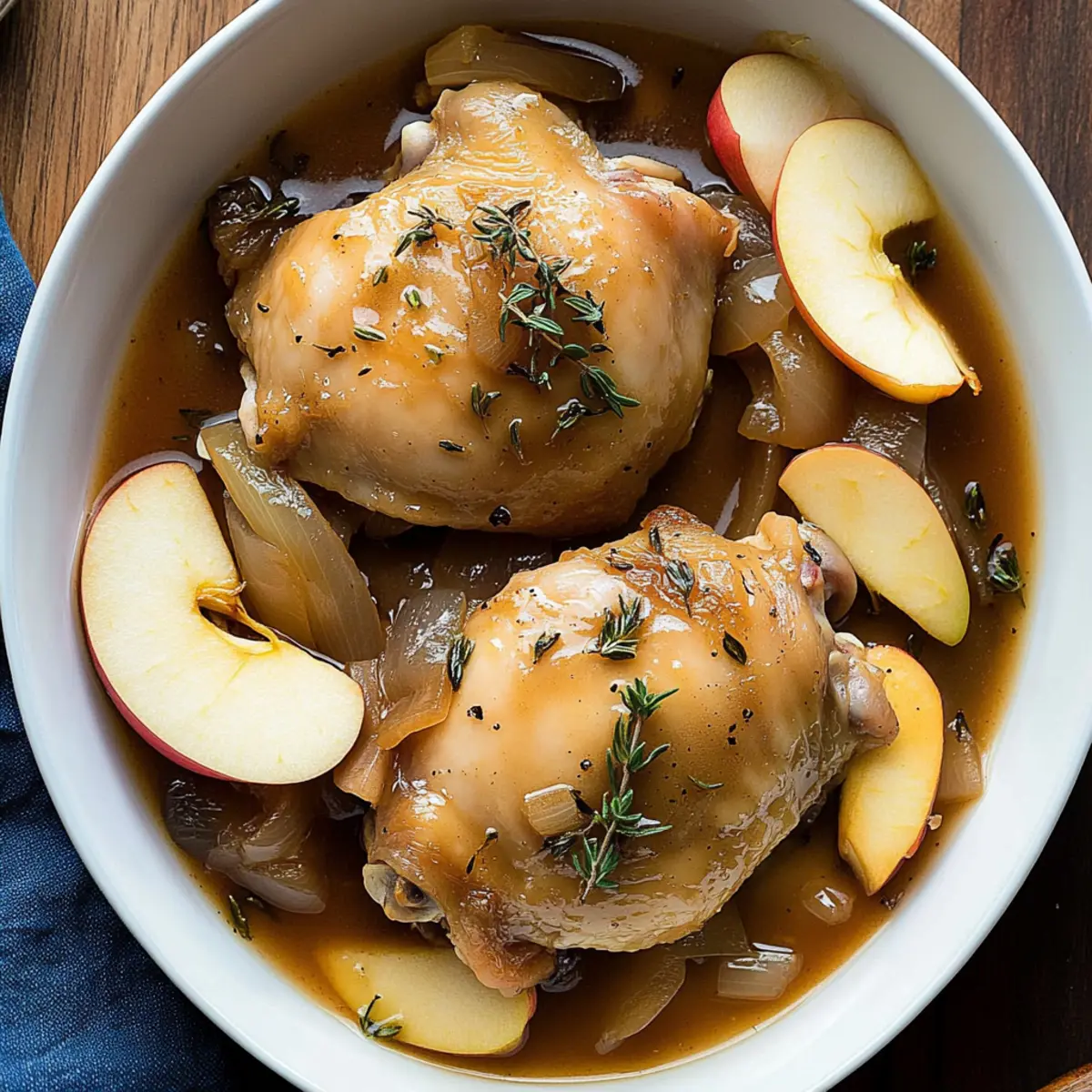 Crockpot Apple Cider Chicken Thighs for Cozy Family Dinners
