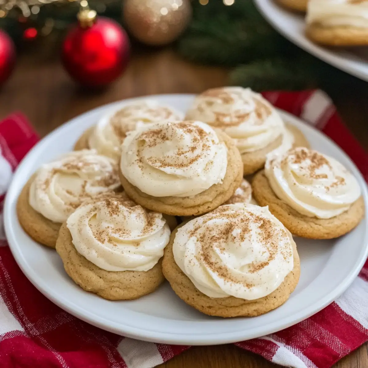 Eggnog Cookies with Creamy Frosting for Cozy Holiday Vibes