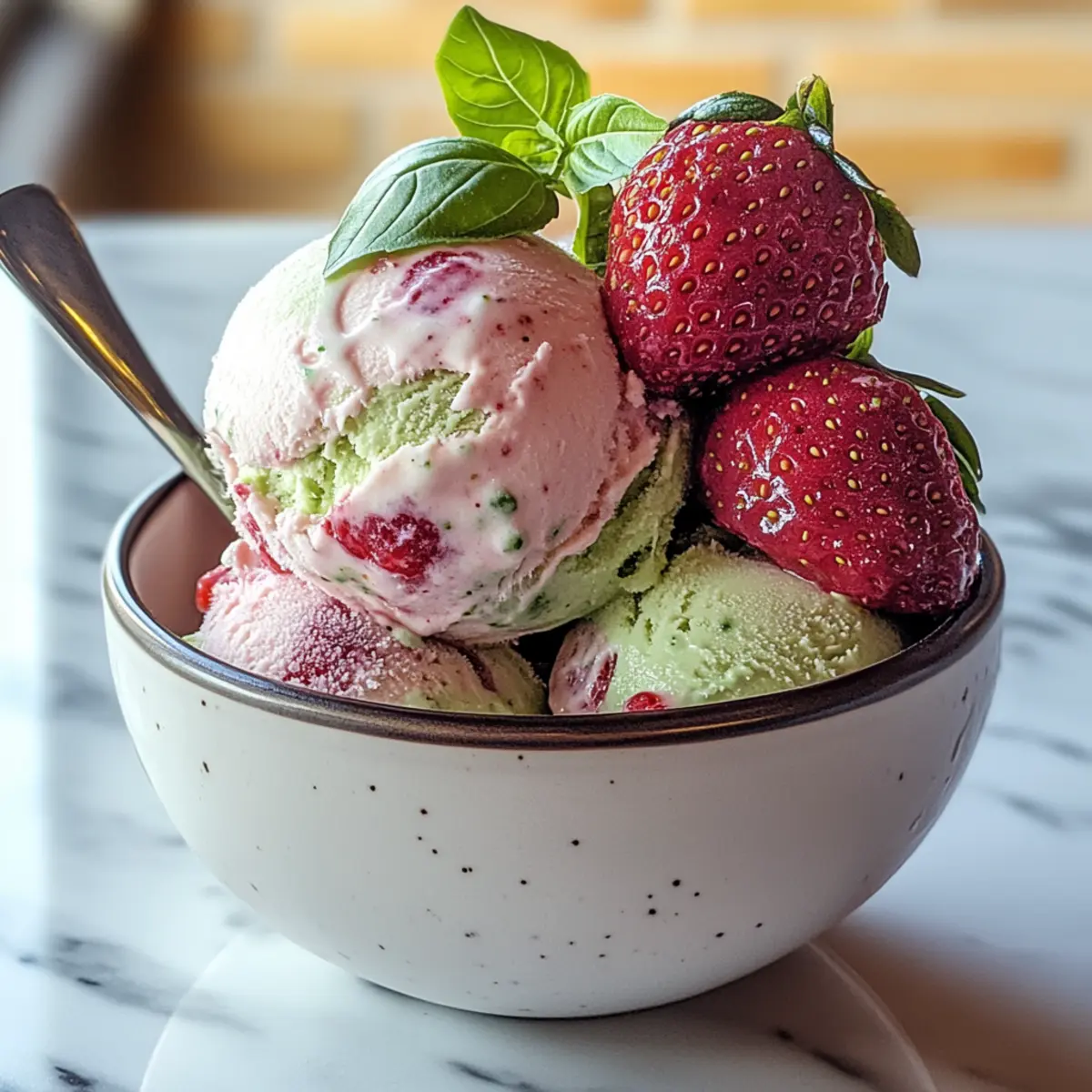 Roasted Strawberries & Lime Basil Ice Cream: A Summer Sensation