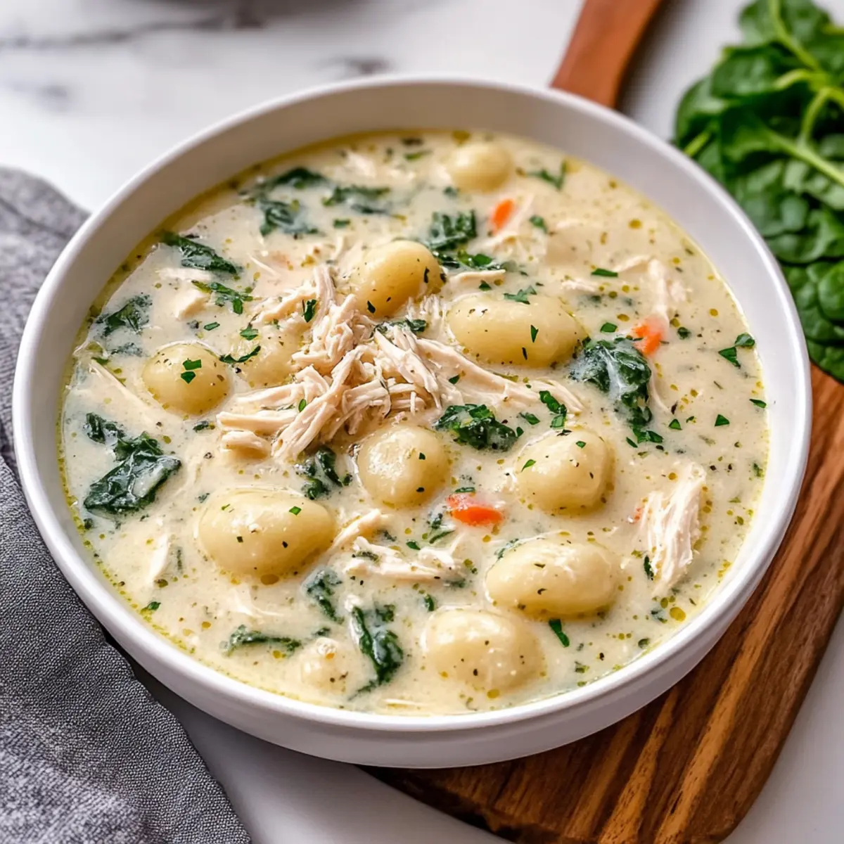 Cozy Up with Homemade Olive Garden Chicken Gnocchi Soup