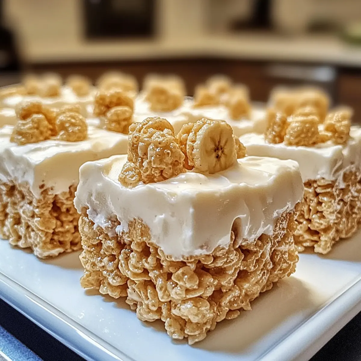 Banana Pudding Rice Krispie Treats for Sweet Nostalgic Bliss
