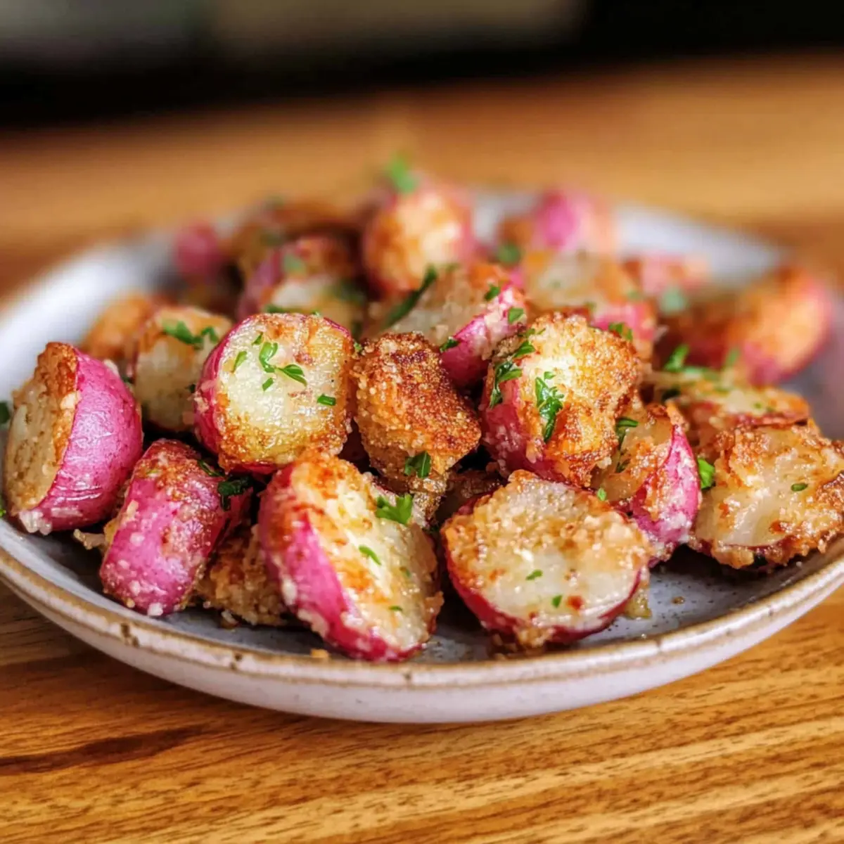 Garlic Parmesan Air Fryer Roasted Radishes for Guilt-Free Nibbles