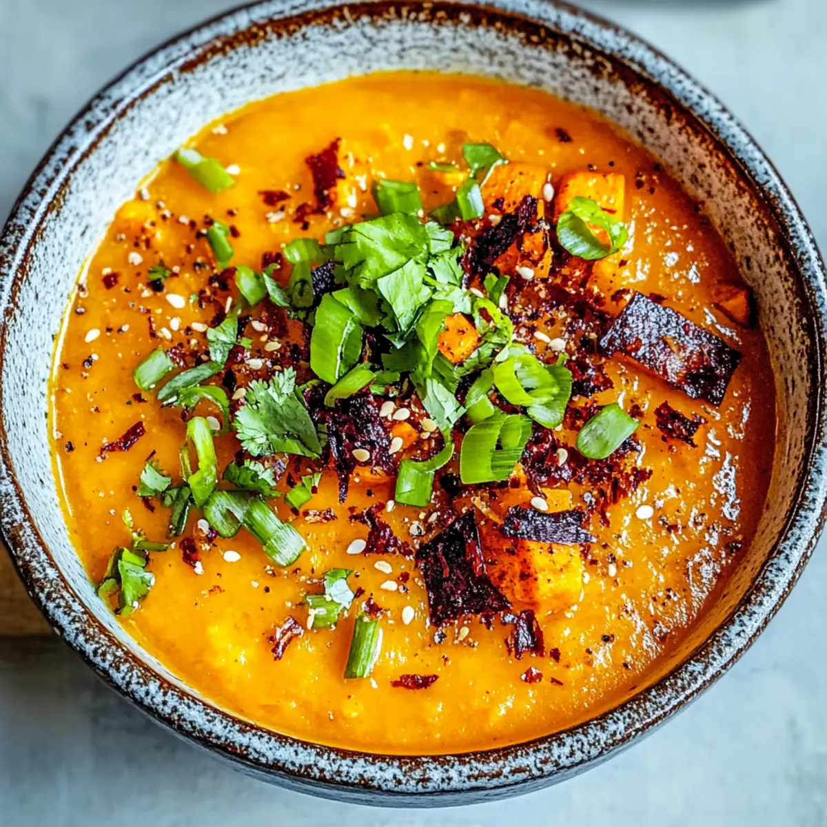 Spicy Miso Carrot Soup: A Cozy Vegan Delight in 30 Minutes