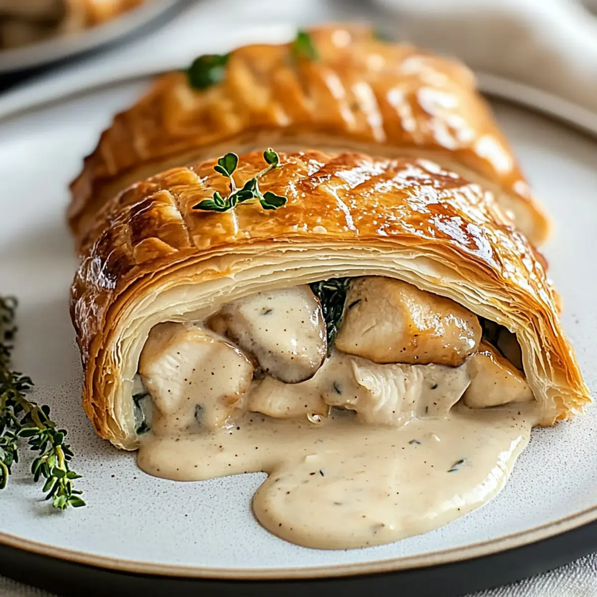 Chicken Wellington with Dijon Cream Sauce for Cozy Nights