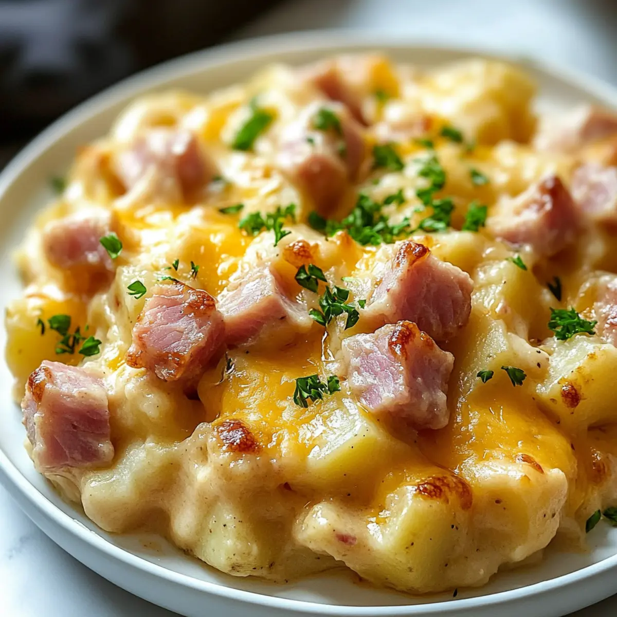 Creamy Crockpot Ham and Potato Casserole Just Like Grandma's