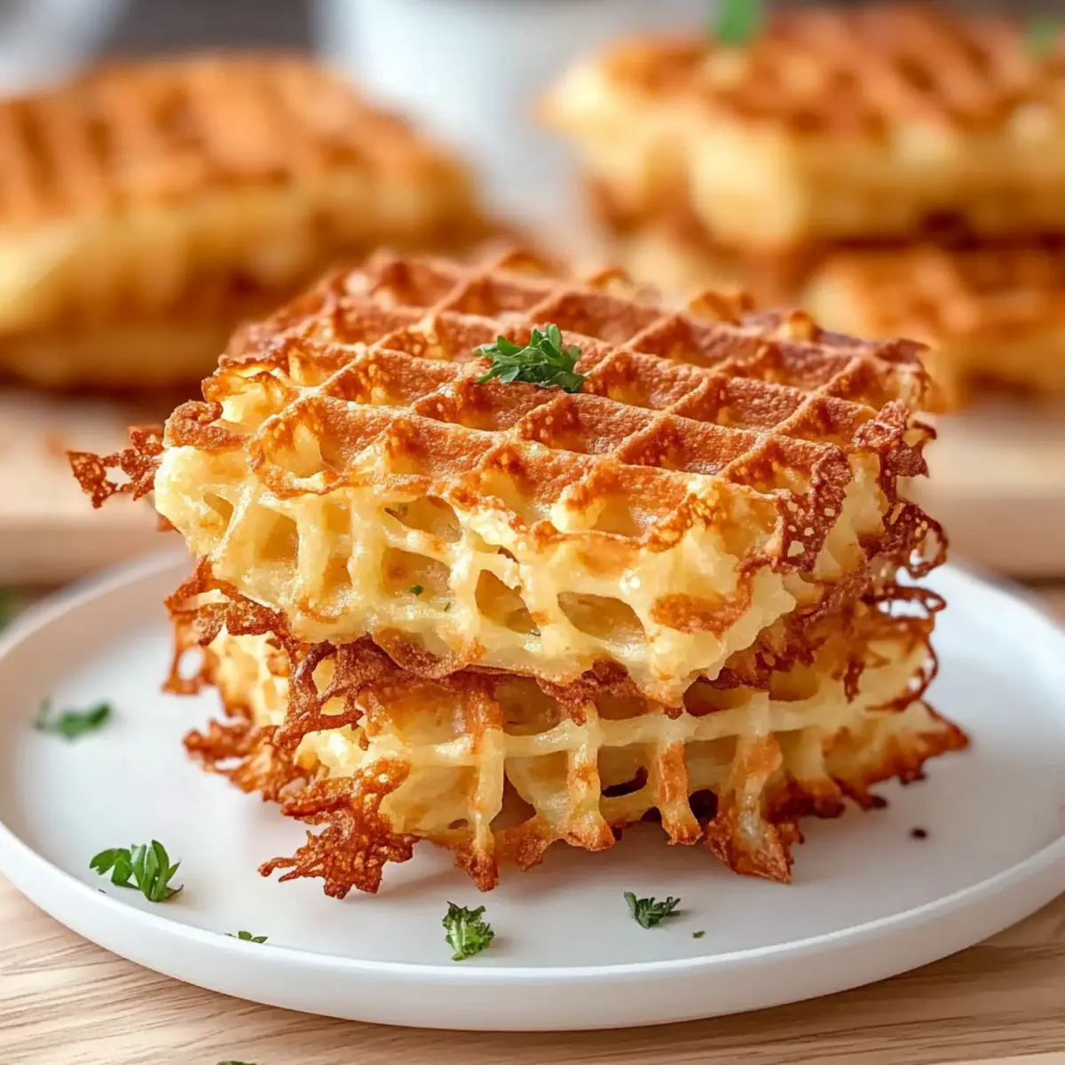 Crispy Healthy Hashbrown Chaffles for a Guilt-Free Treat