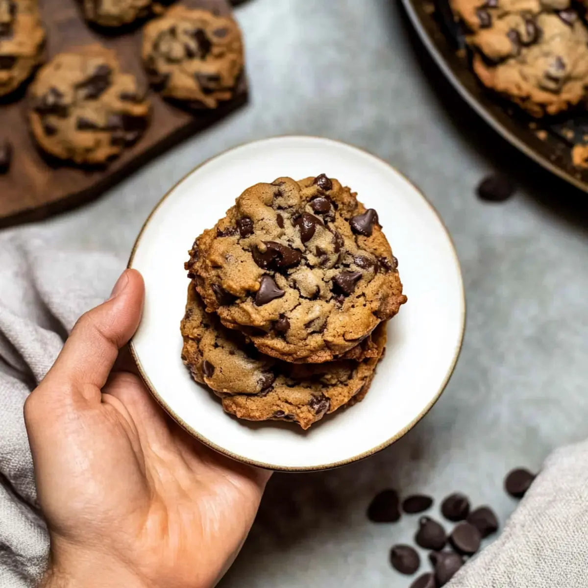 Gooey Bourbon Browned Butter Chocolate Chip Cookies You'll Love