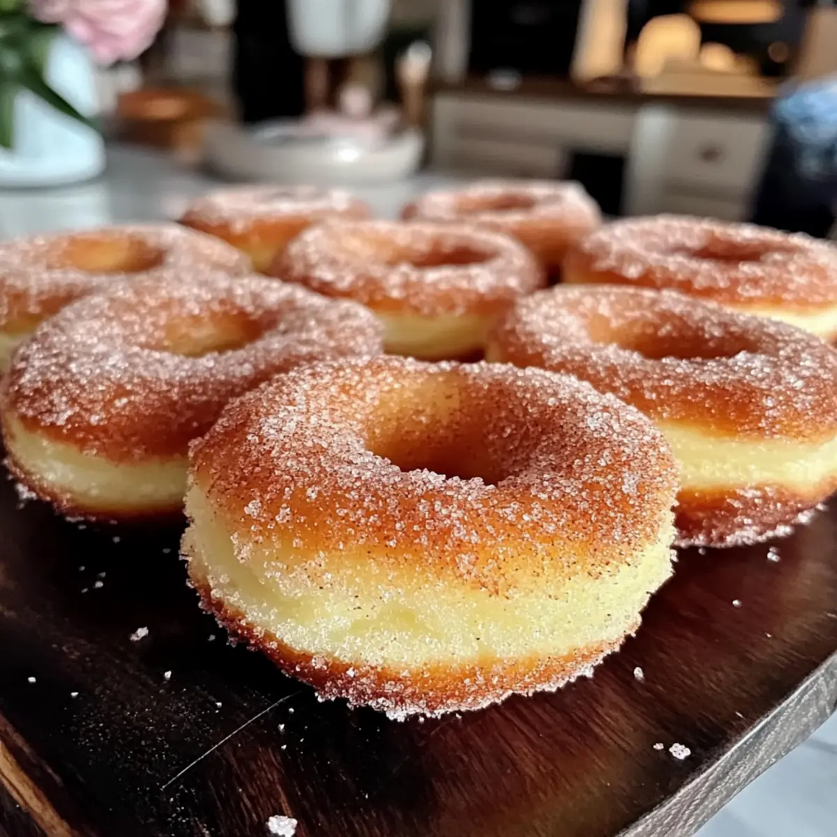 Irresistibly Soft Baked Cinnamon Sugar Donuts Recipe