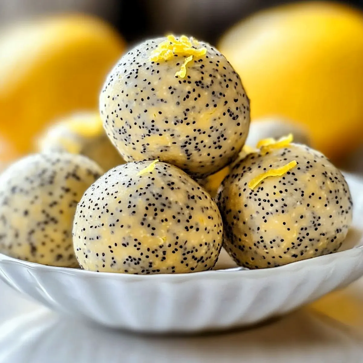 Bright & Zesty Lemon Poppy Seed Energy Bites for a Refreshing Snack