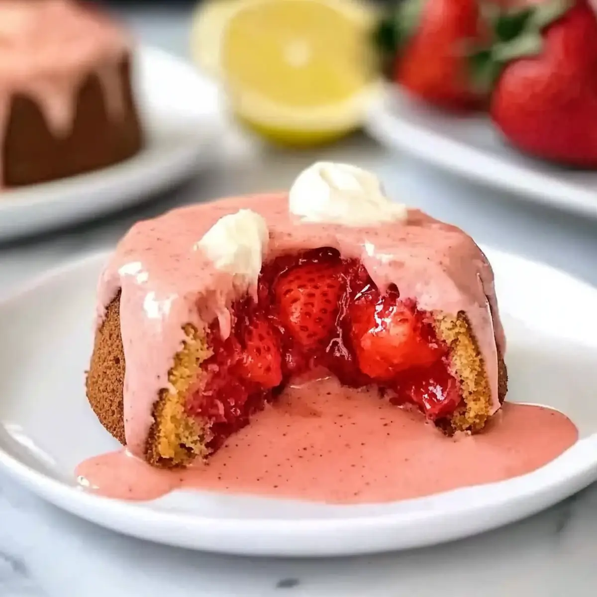 Decadent Strawberry Lava Cakes with Gooey Surprise Inside