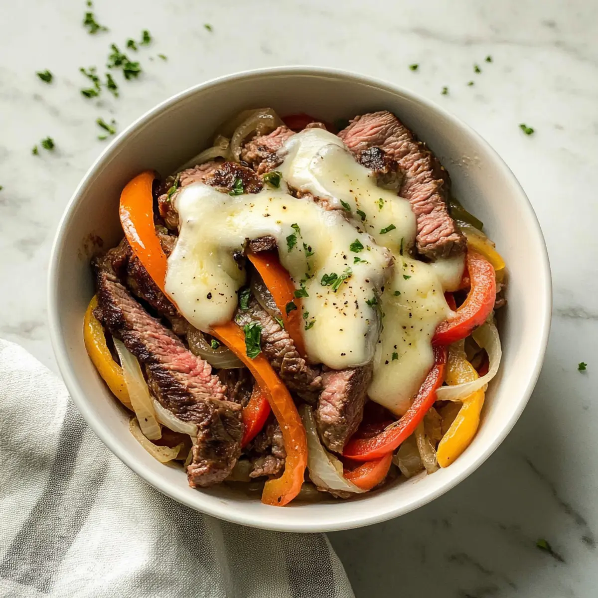 Delicious Philly Cheesesteak Bowls in Just 20 Minutes