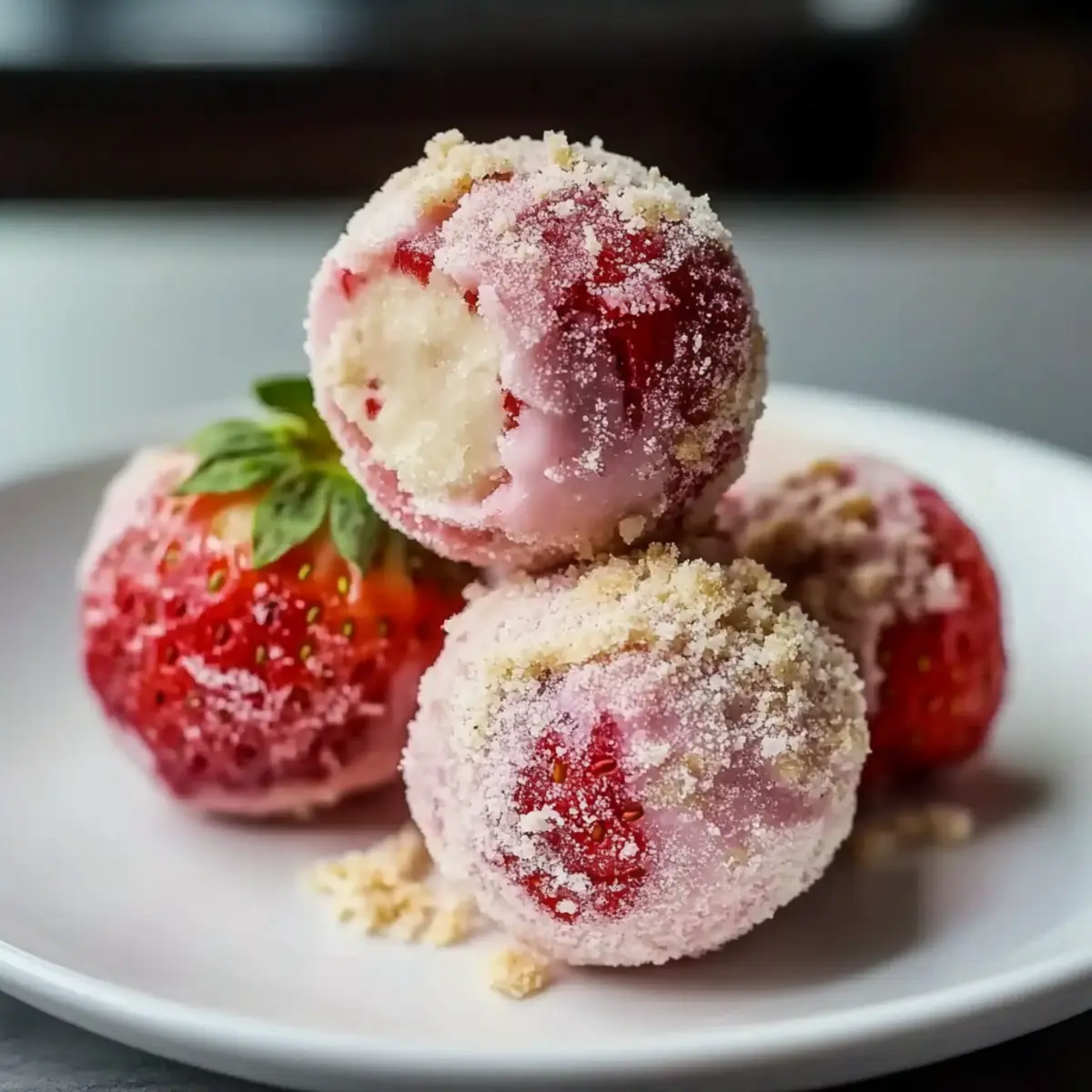 Sweet Strawberry Cheesecake Bliss in No-Bake Treats