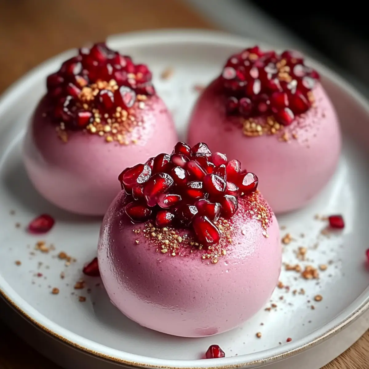 Elegant Pomegranate Mousse Domes to Impress Your Guests