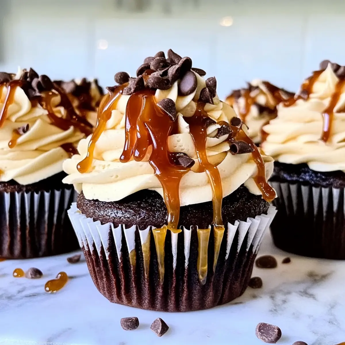 Irresistible Chocolate Espresso Cupcakes with Salted Caramel Bliss
